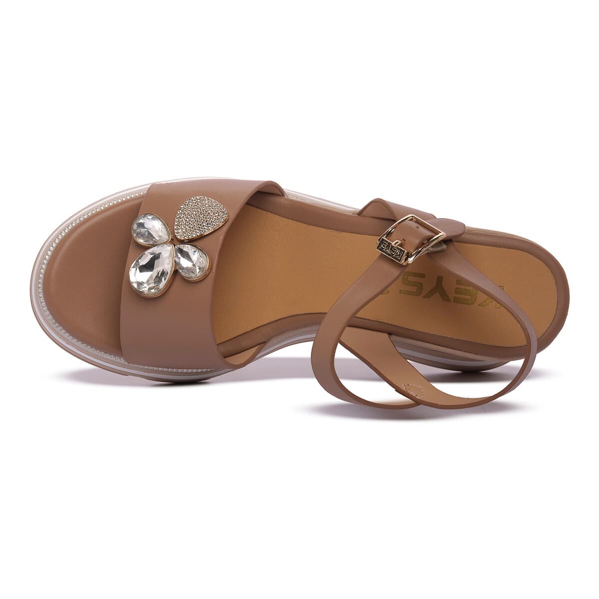 Women's Platforms Keys Beige