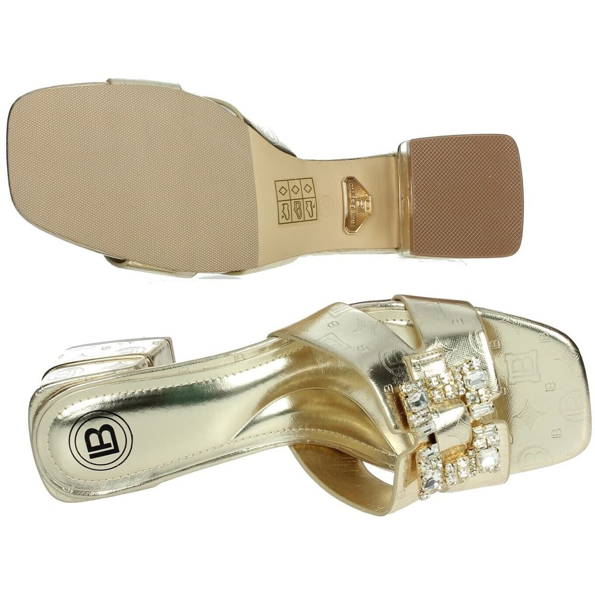 Women's Flip Flops Laura Biagiotti Gold