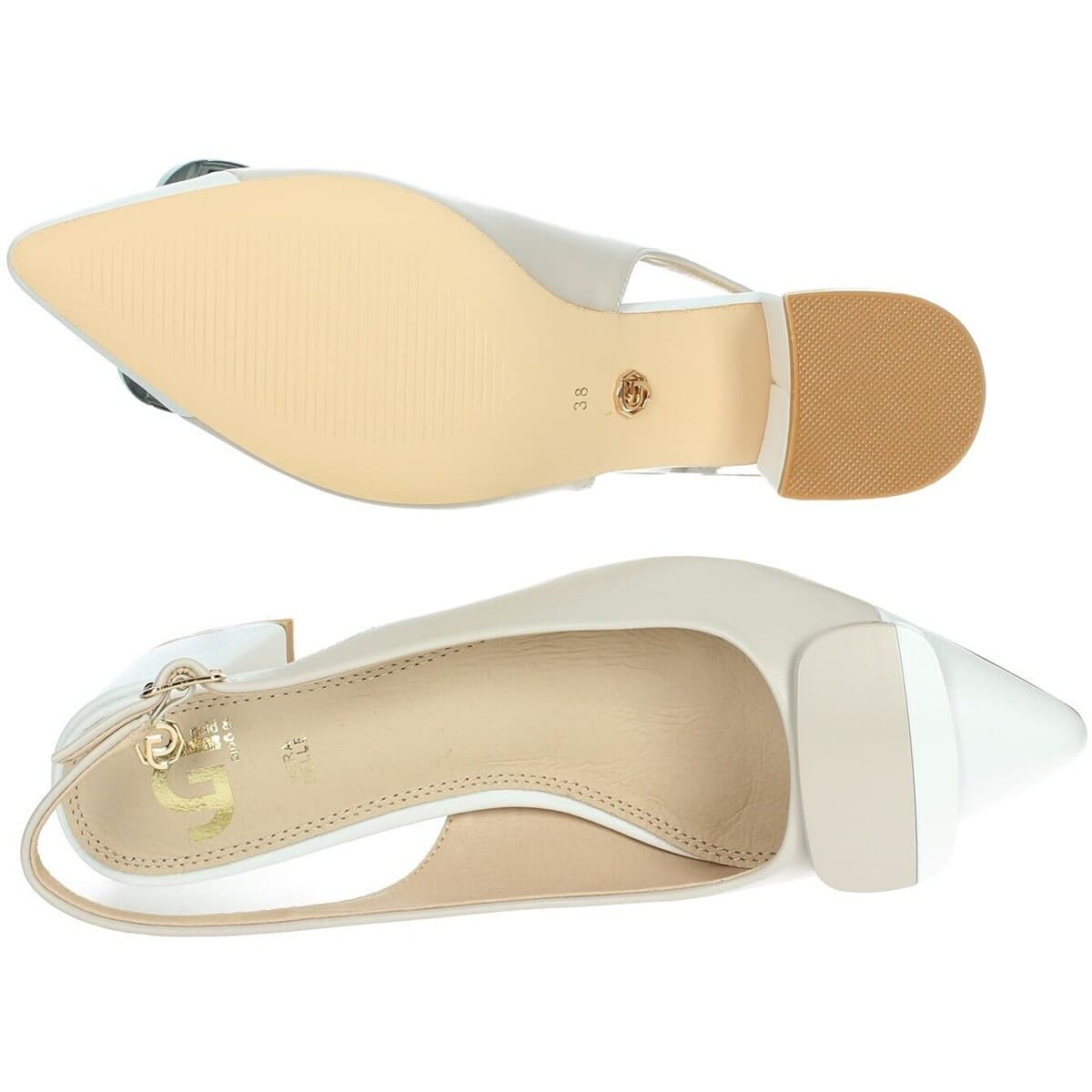 Women's Pumps Gold&gold White