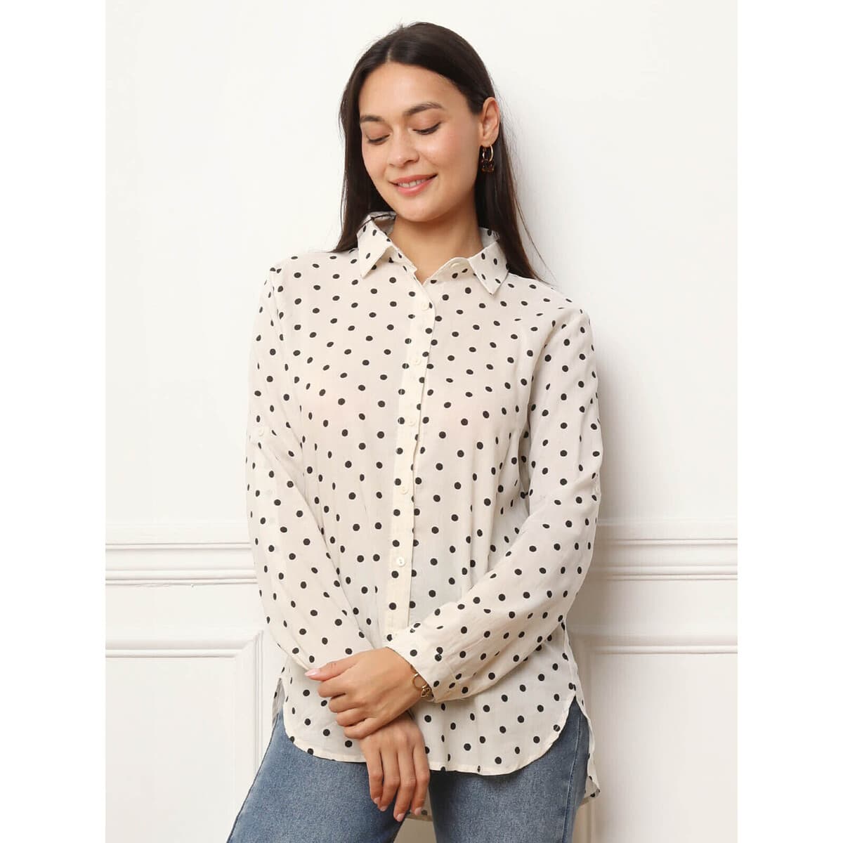 Women's Shirts La Modeuse Beige