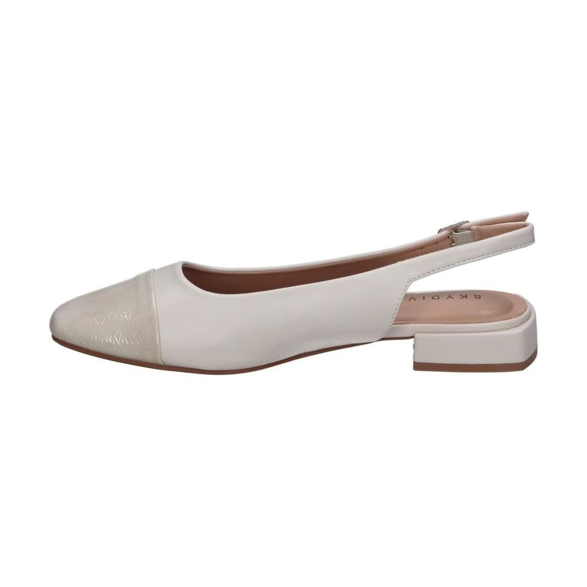 Women's Ballet Flats Skydiva White