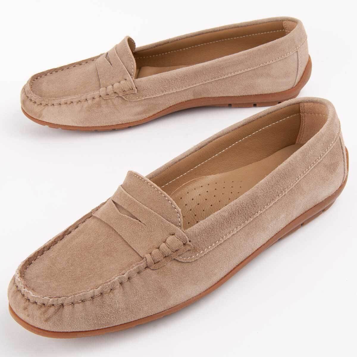 Women's Loafers Purapiel Beige