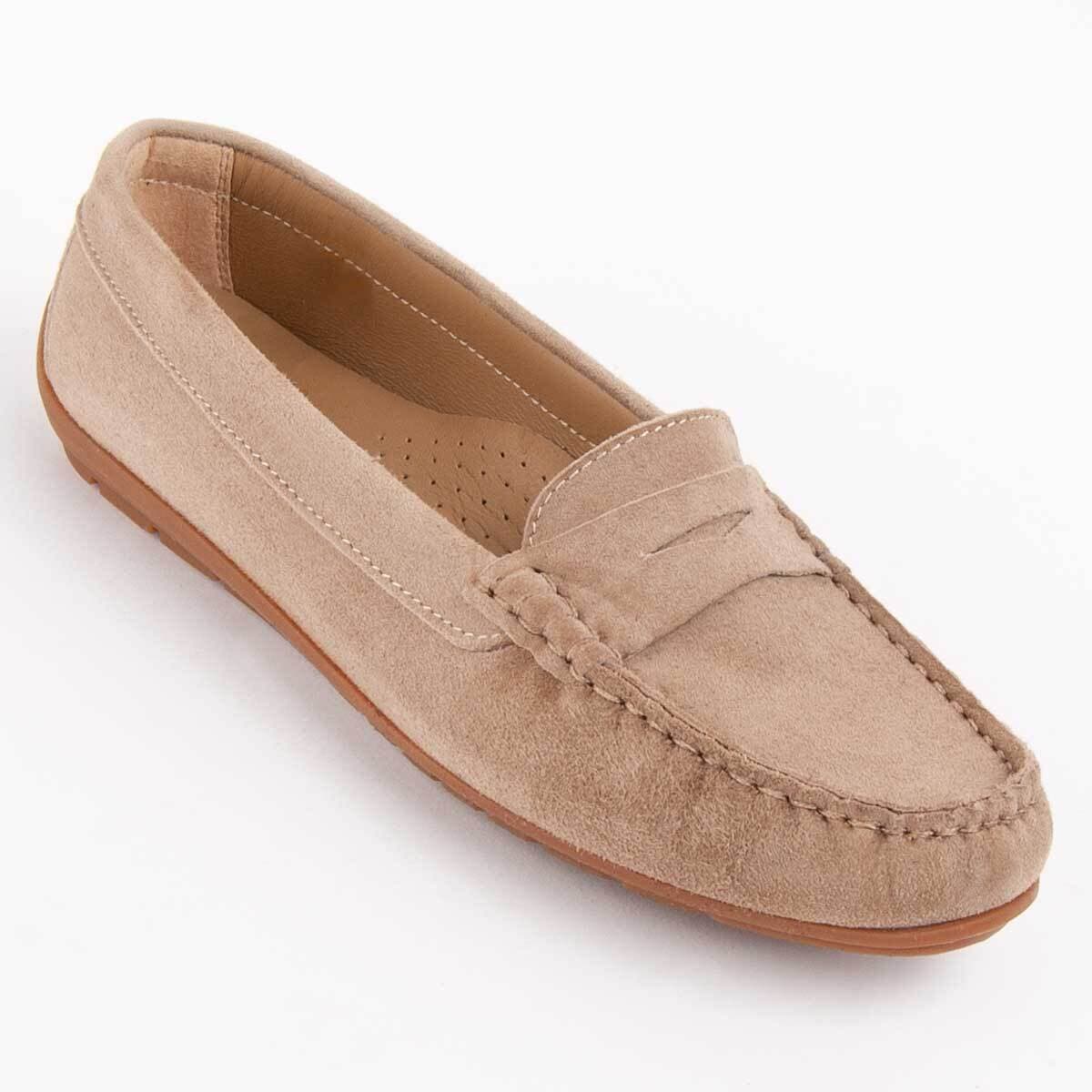 Women's Loafers Purapiel Beige