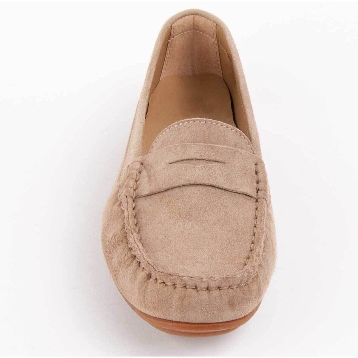 Women's Loafers Purapiel Beige