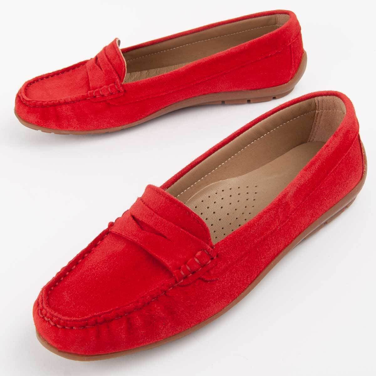 Women's Loafers Purapiel Red