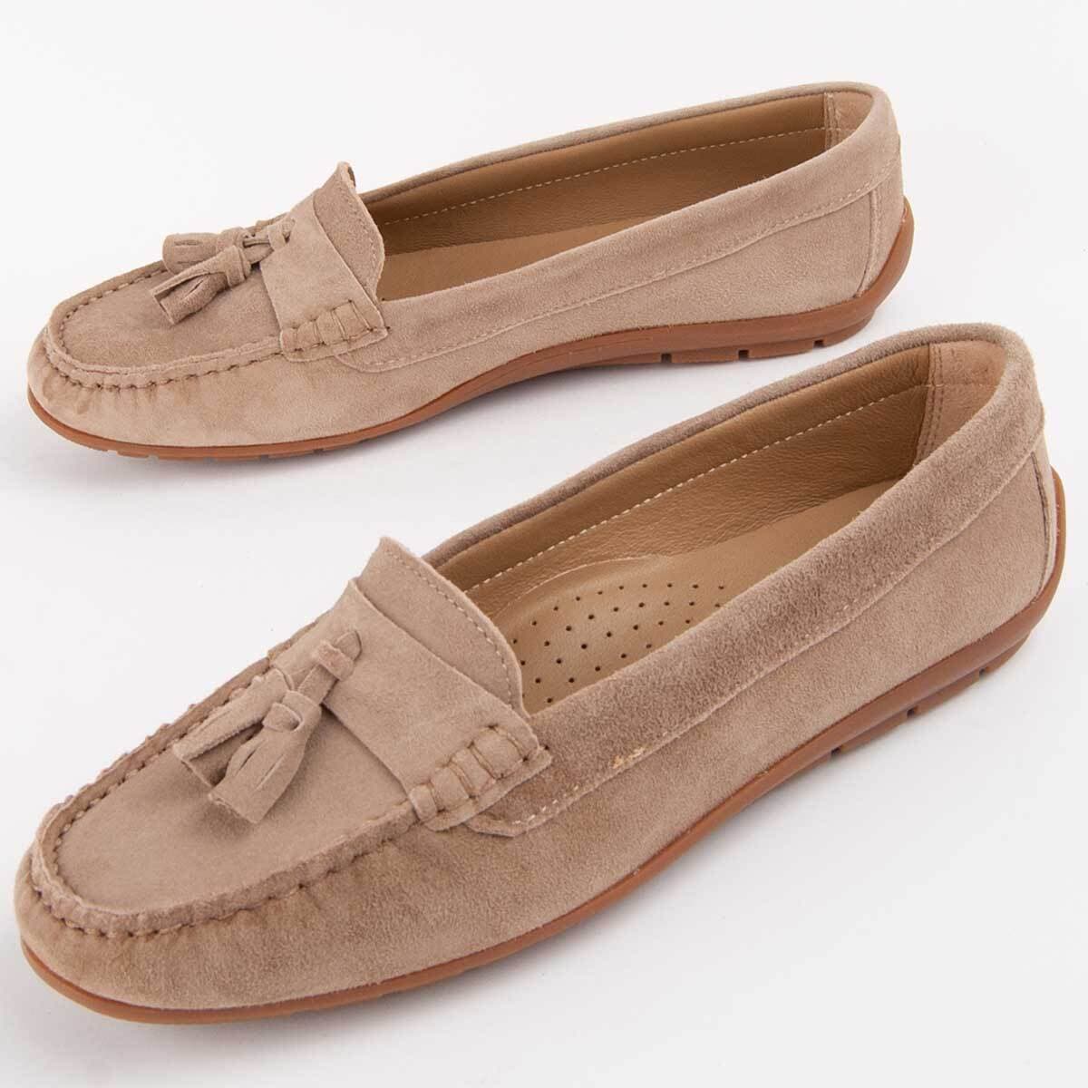 Women's Loafers Purapiel Beige