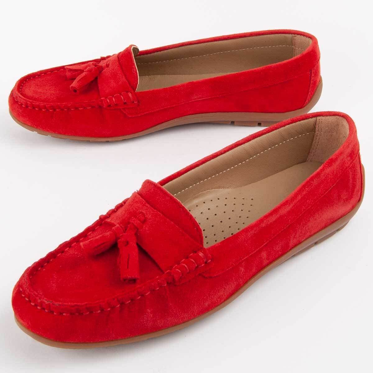 Women's Loafers Purapiel Red