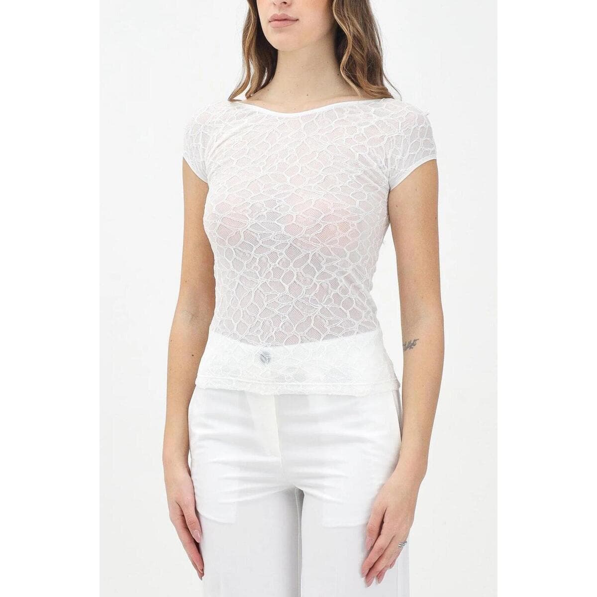 Women's T-Shirts Pinko White