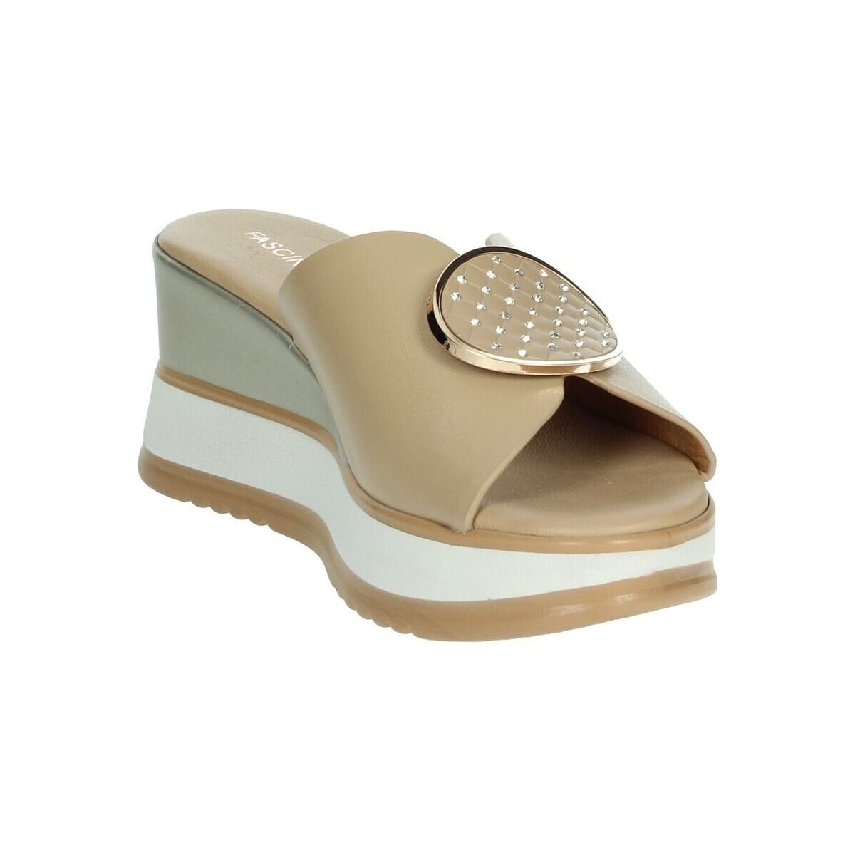 Women's Flip Flops Fascino Donna Beige