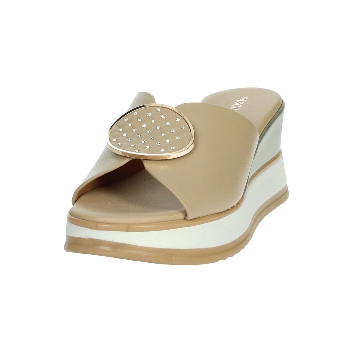 Women's Flip Flops Fascino Donna Beige
