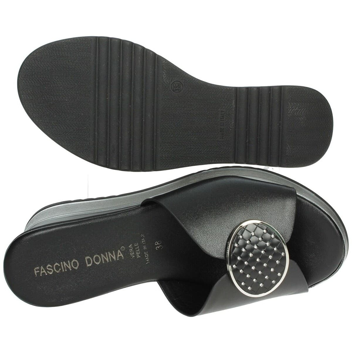Women's Flip Flops Fascino Donna Black