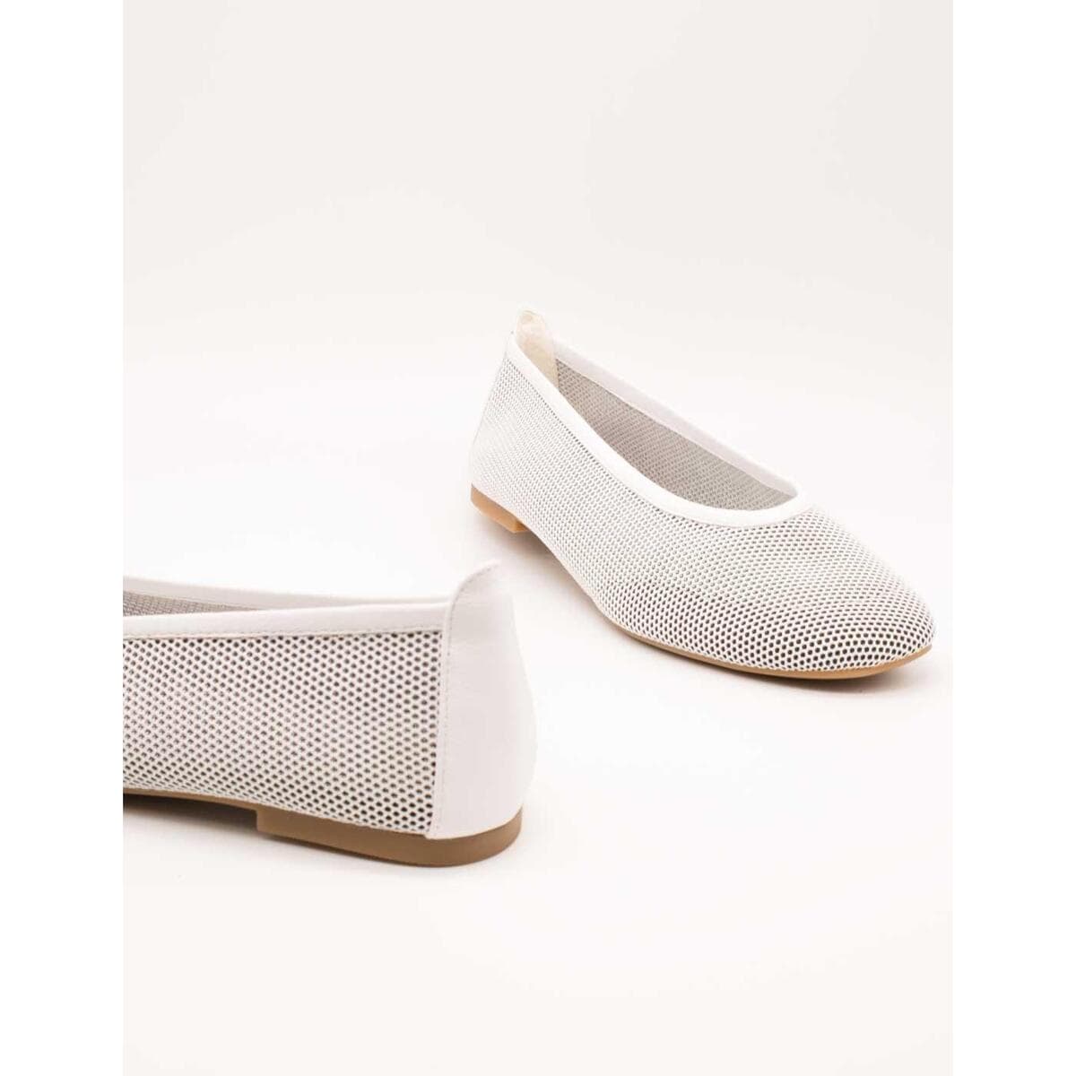 Women's Ballet Flats Unisa White