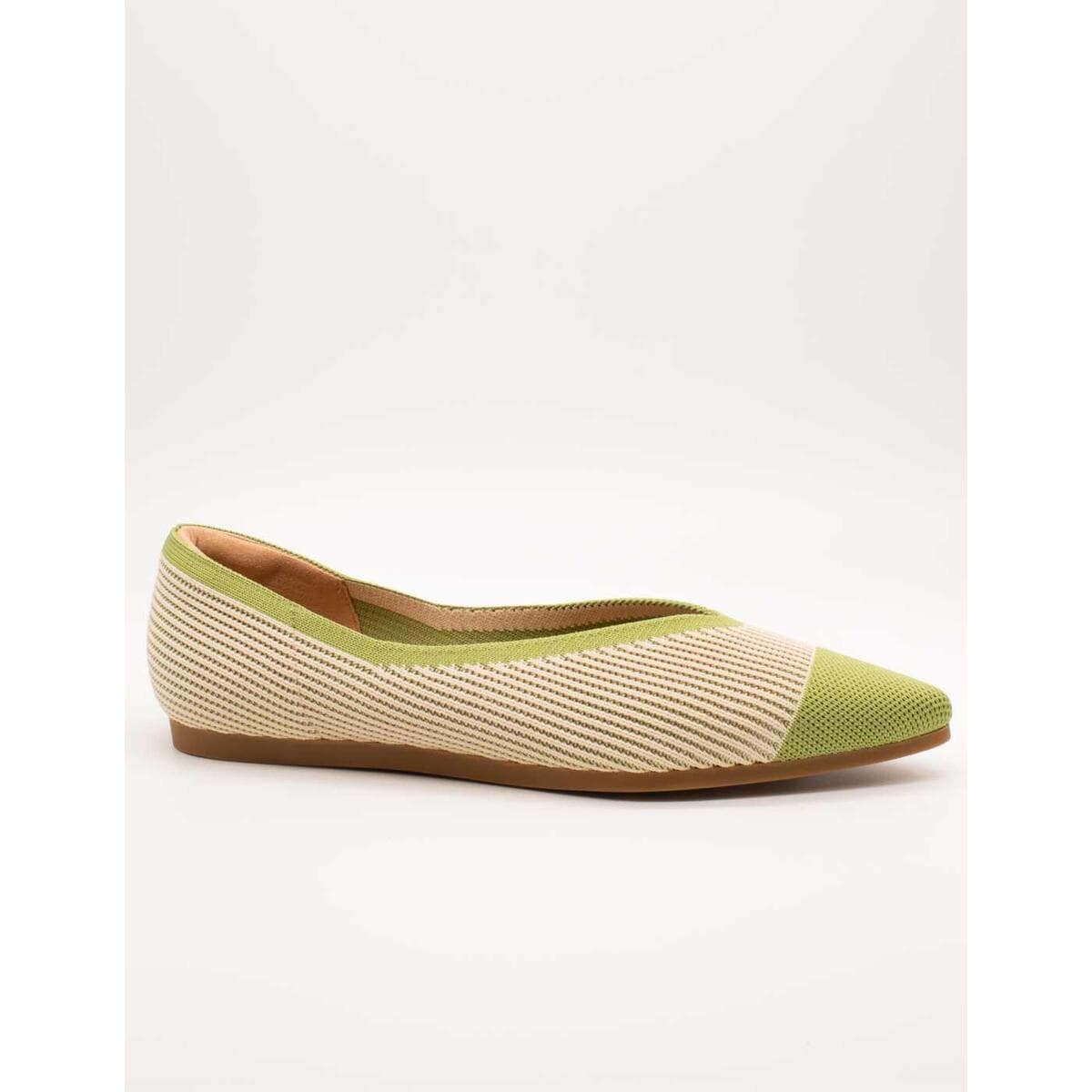 Women's Ballet Flats Miss Elastic Green
