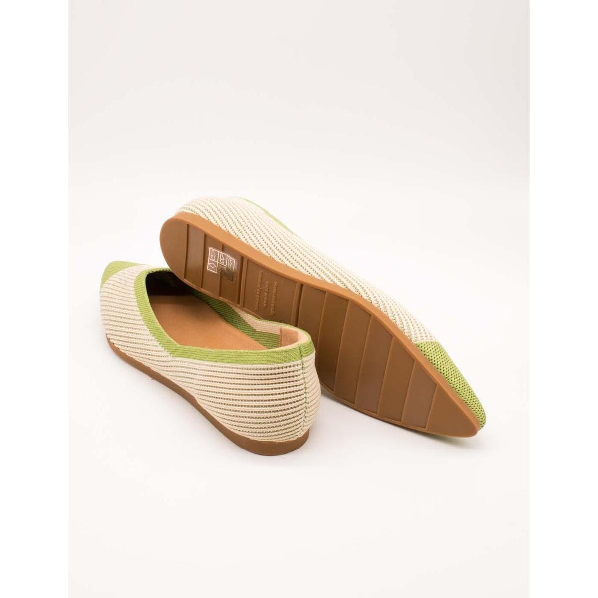 Women's Ballet Flats Miss Elastic Green
