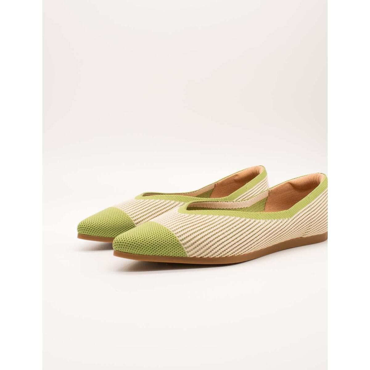 Women's Ballet Flats Miss Elastic Green