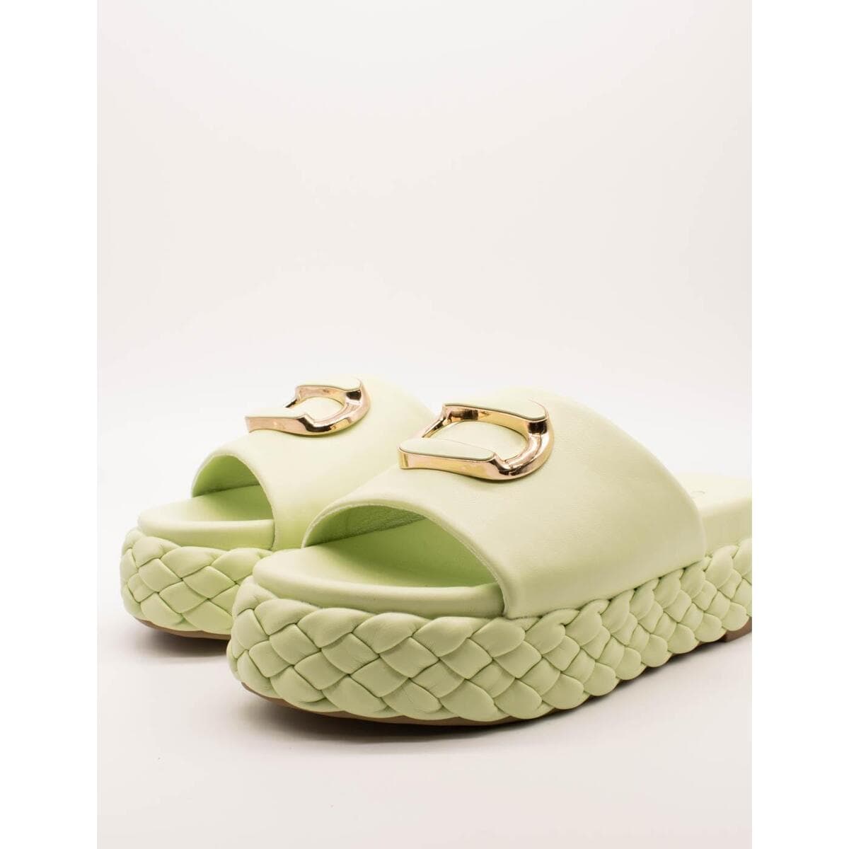 Women's Platforms Café Noir Green