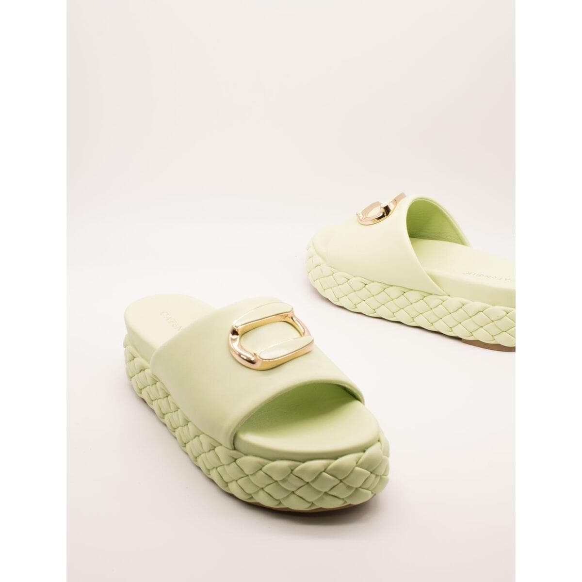 Women's Platforms Café Noir Green