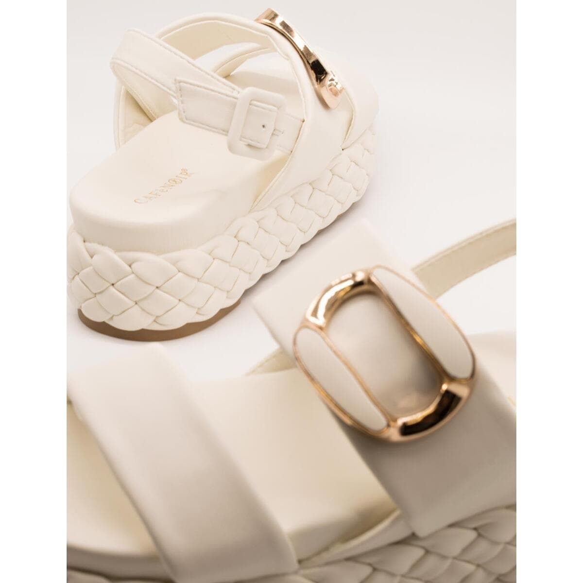 Women's Platforms Café Noir White