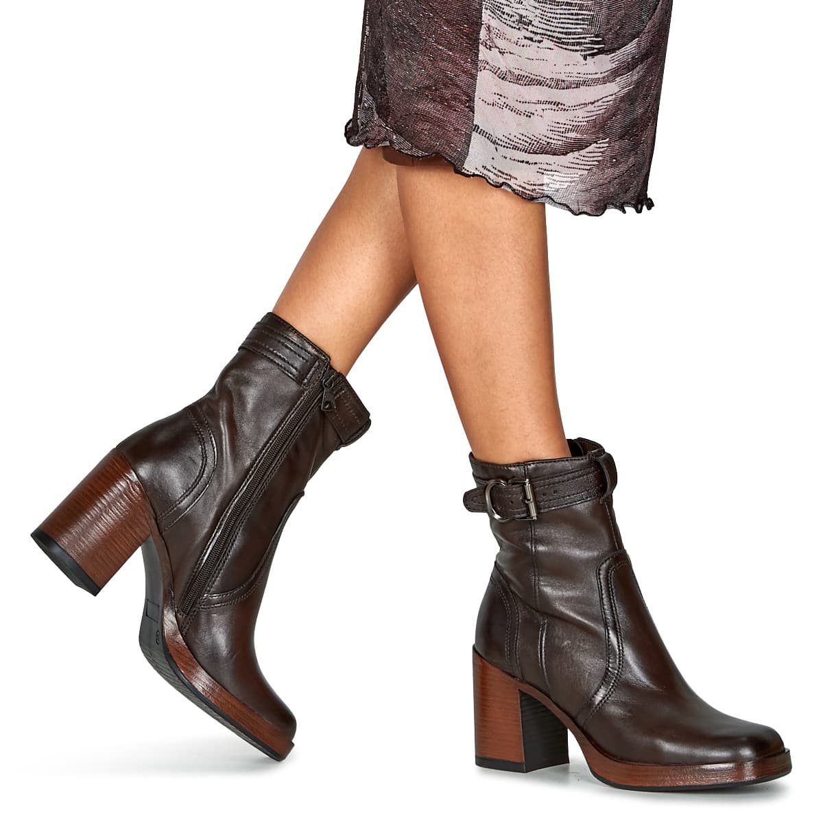 Women's Ankle Boots Mjus Brown