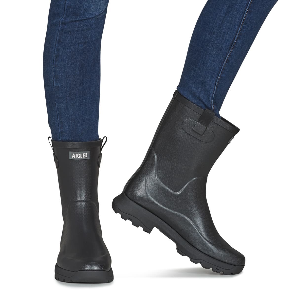 Women's Wellington Boots Aigle Black