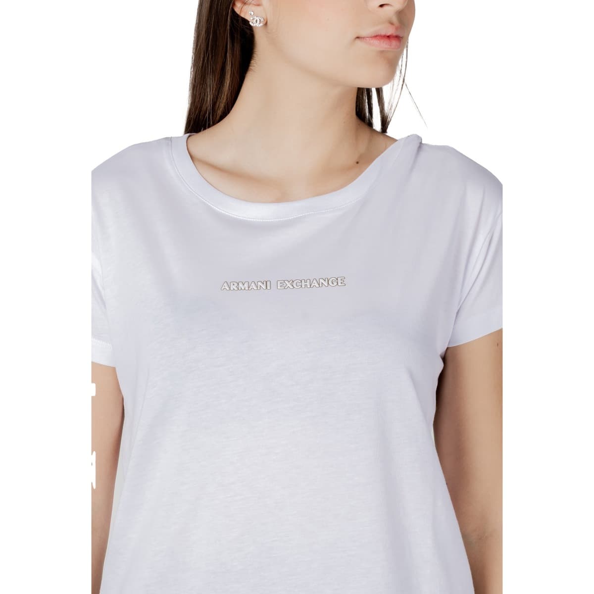 Women's T-Shirts EAX White