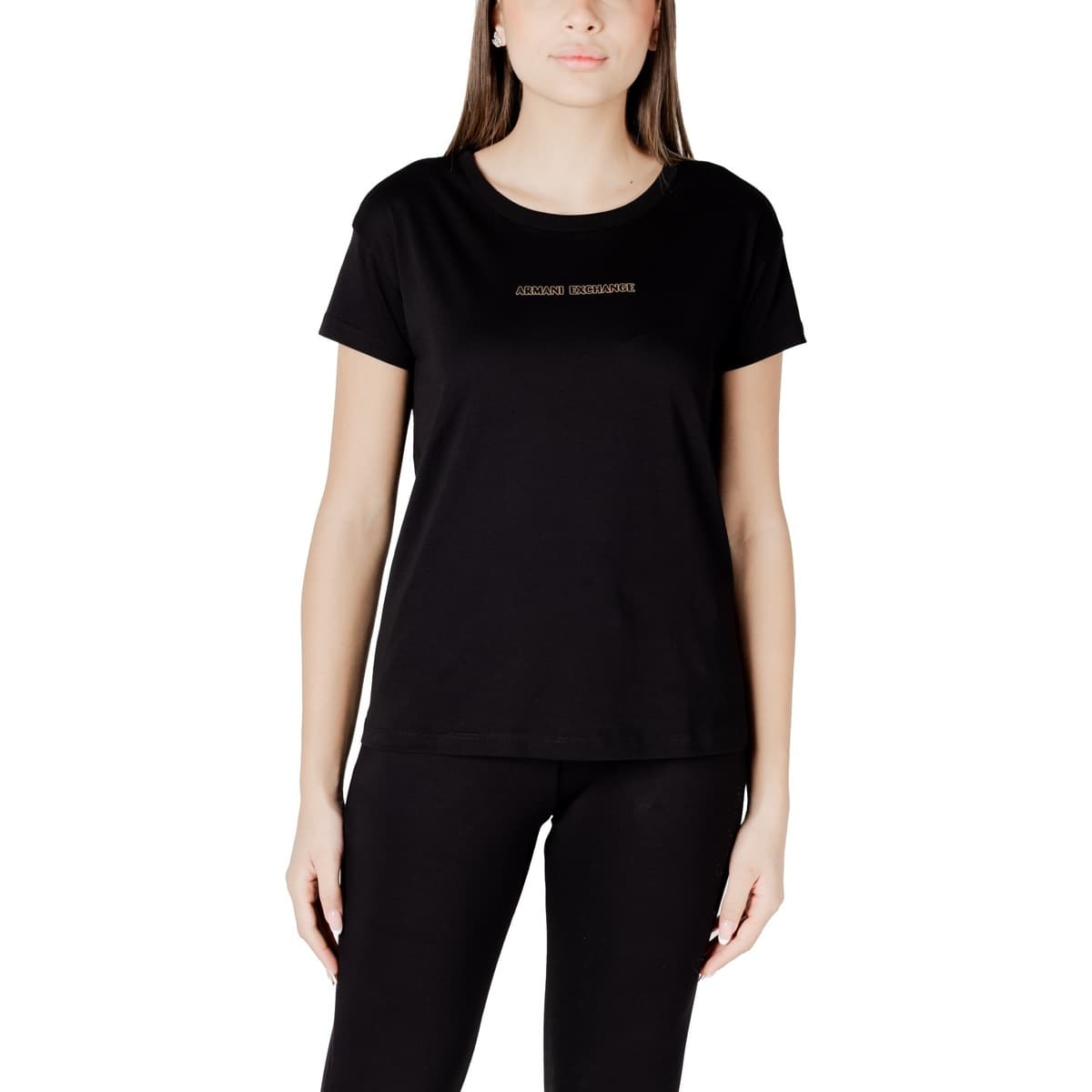 Women's T-Shirts EAX Black