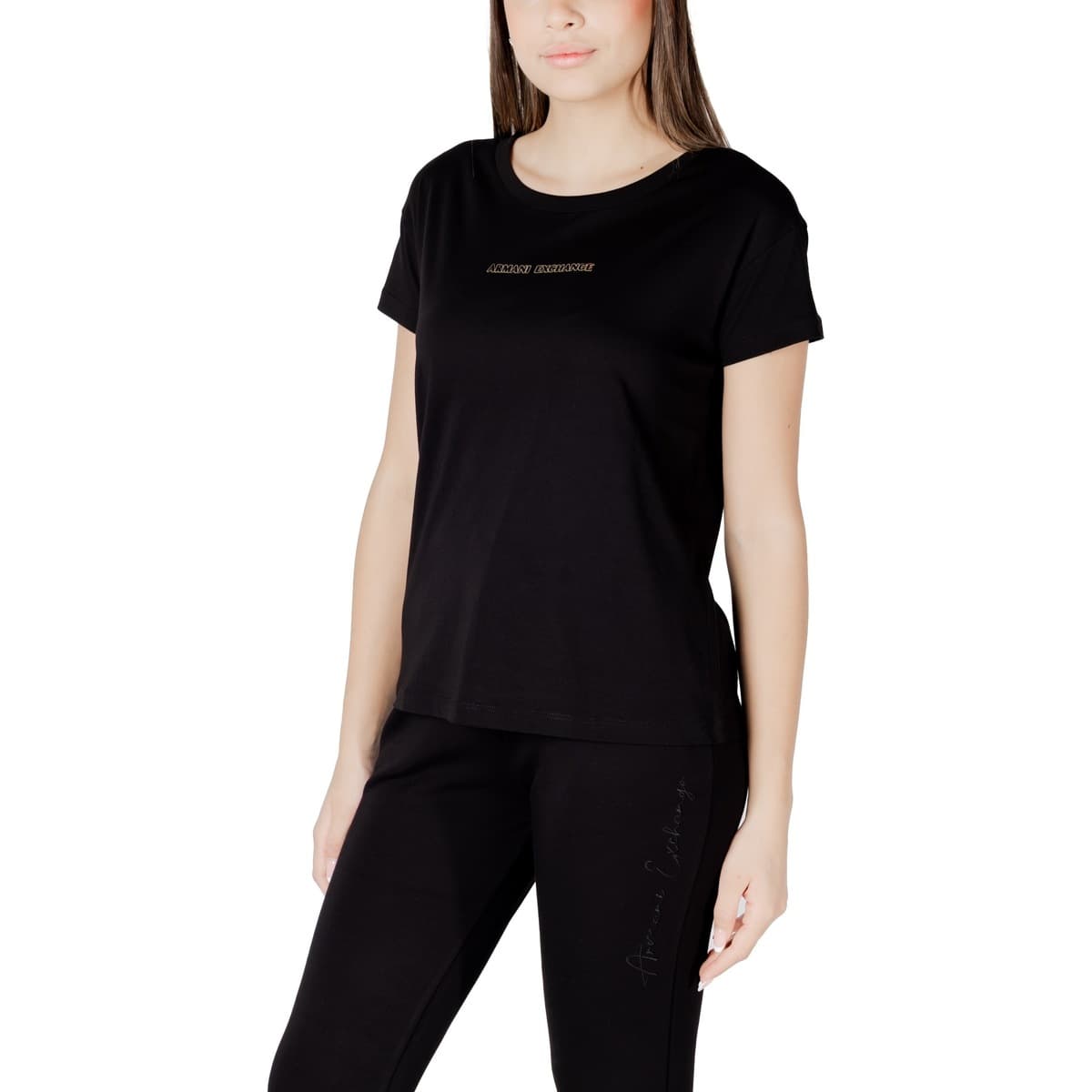 Women's T-Shirts EAX Black