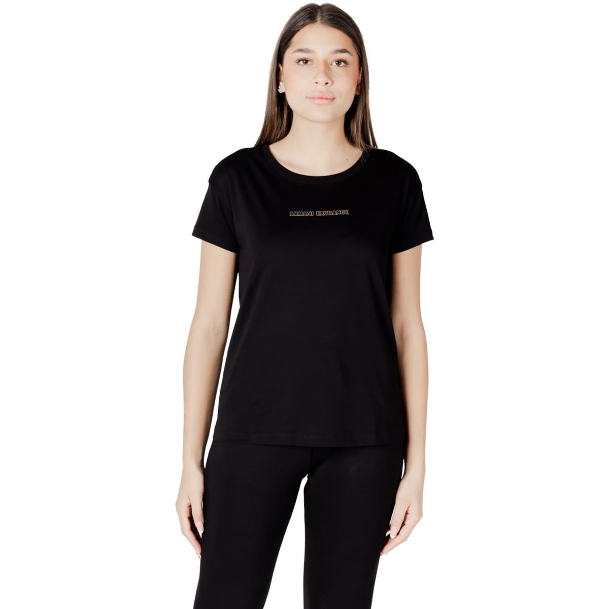 Women's T-Shirts EAX Black