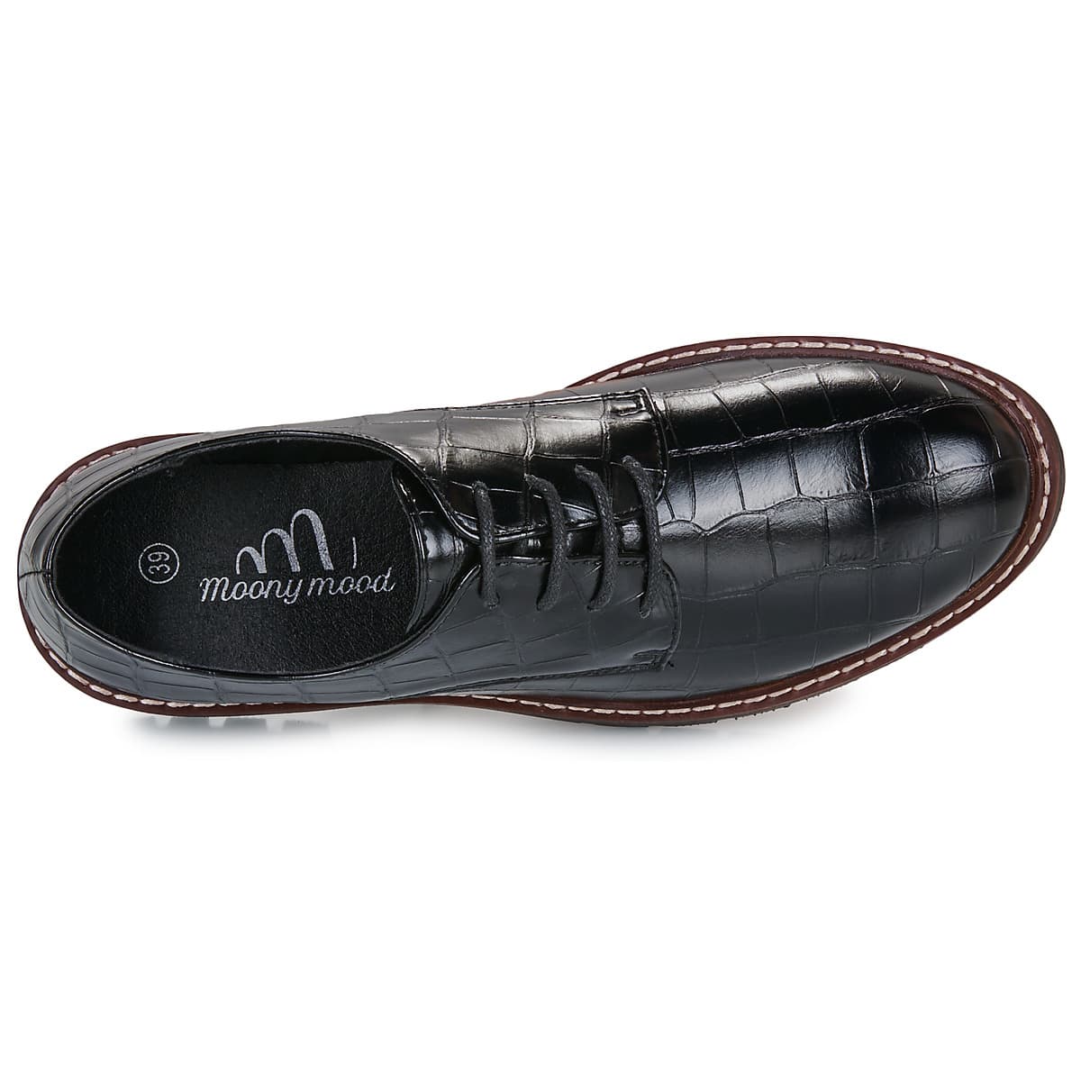 Women's Derby Shoes Moony Mood Black