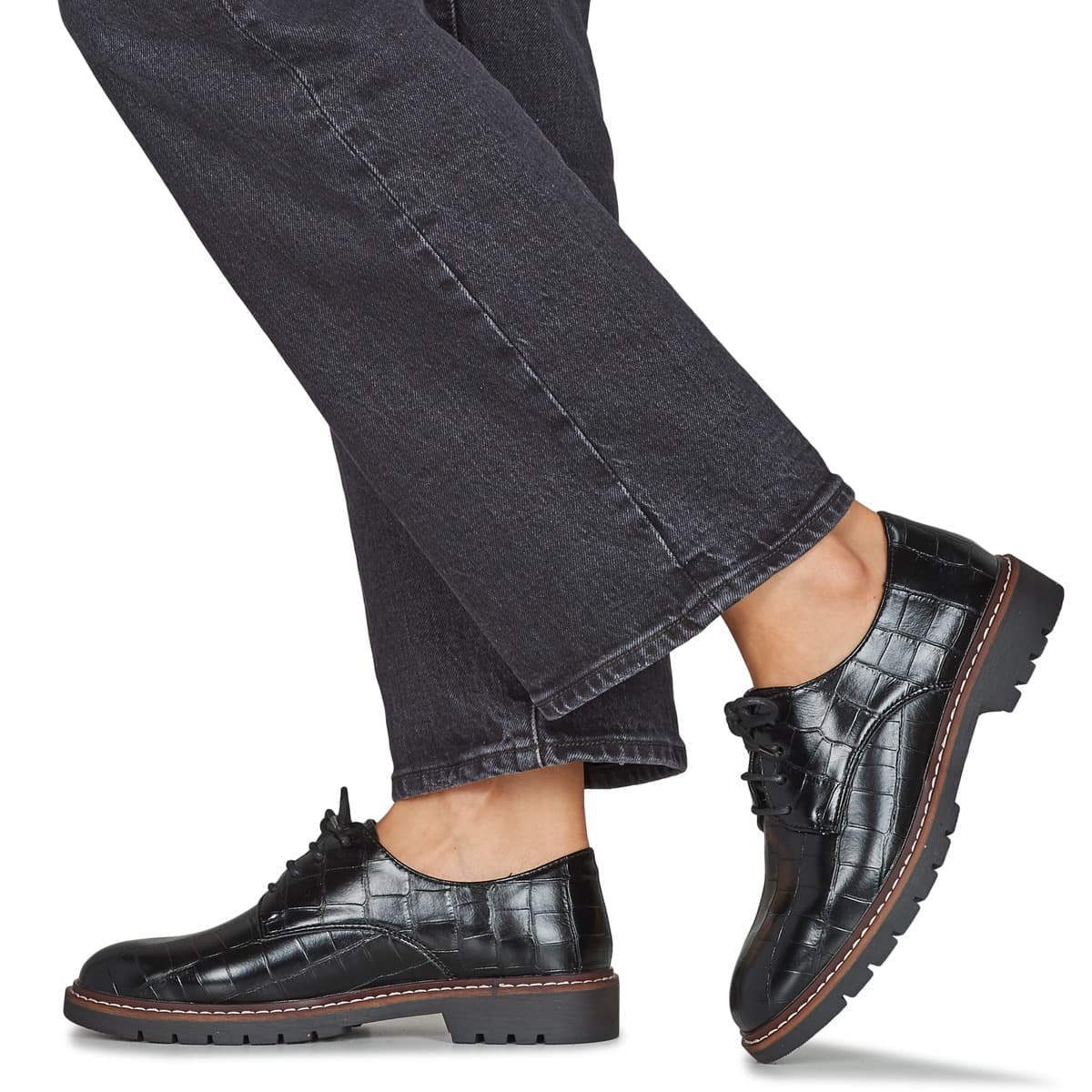 Women's Derby Shoes Moony Mood Black