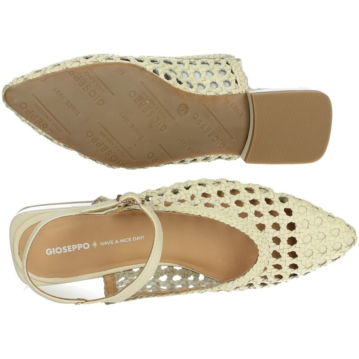 Women's Ballet Flats Gioseppo White