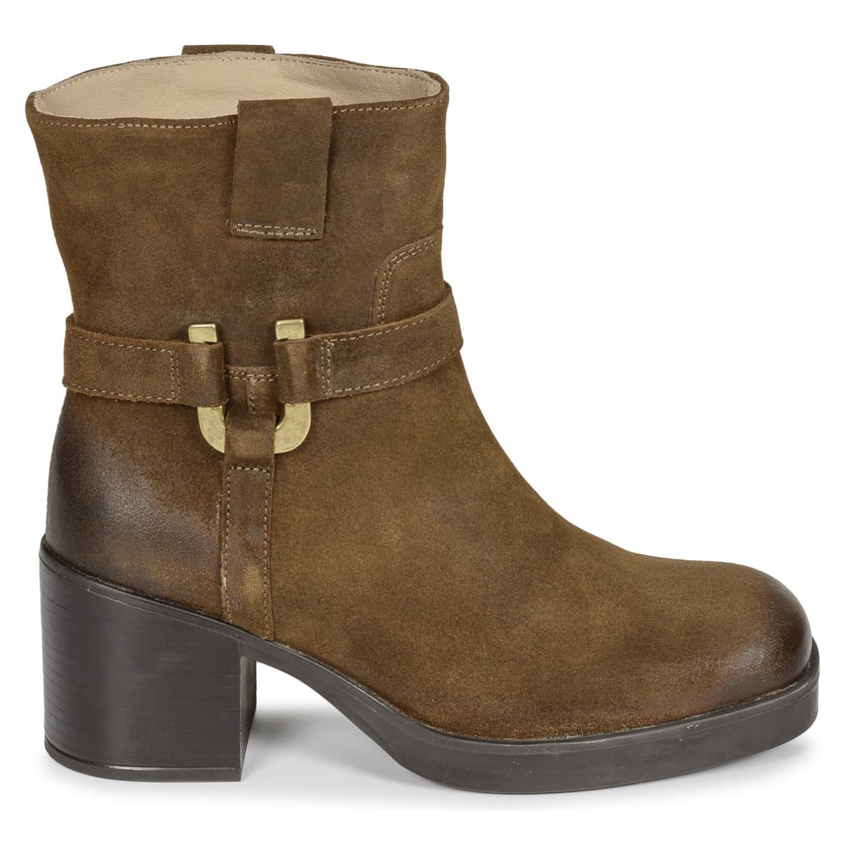 Women's Ankle Boots Unisa Brown