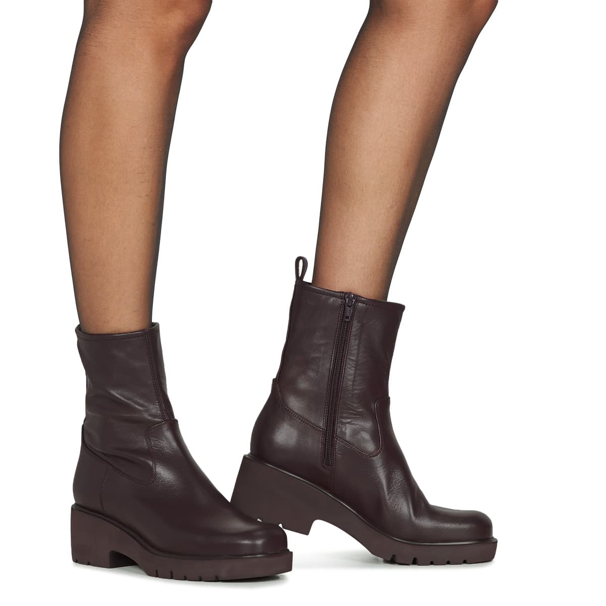 Women's Ankle Boots Unisa Brown