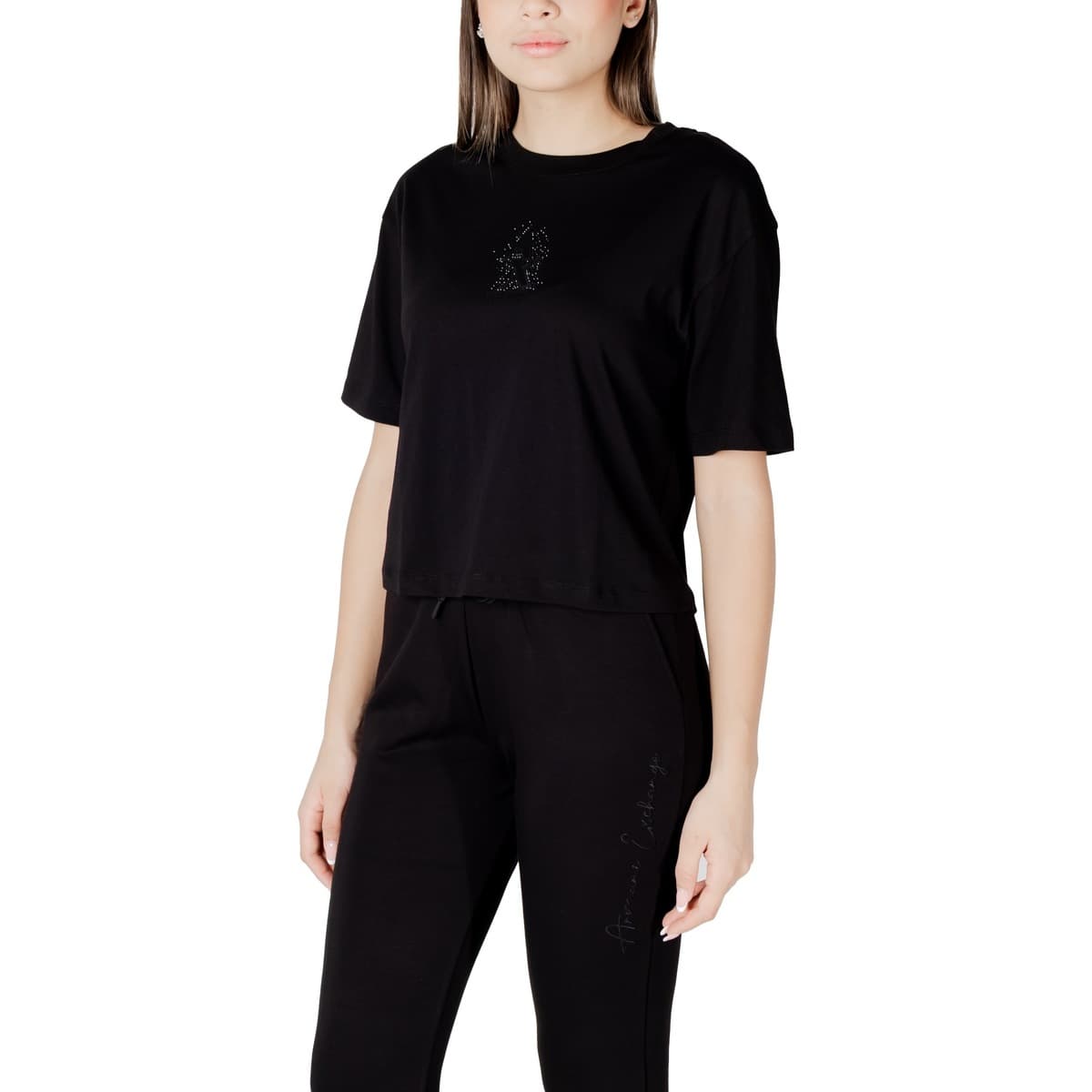 Women's T-Shirts EAX Black