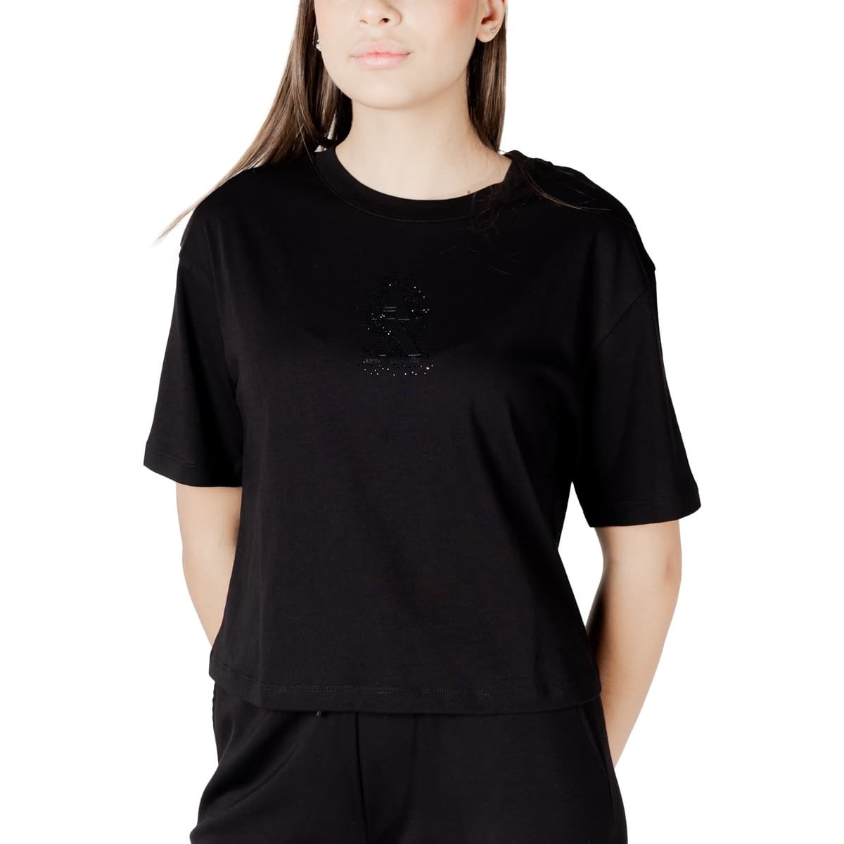 Women's T-Shirts EAX Black