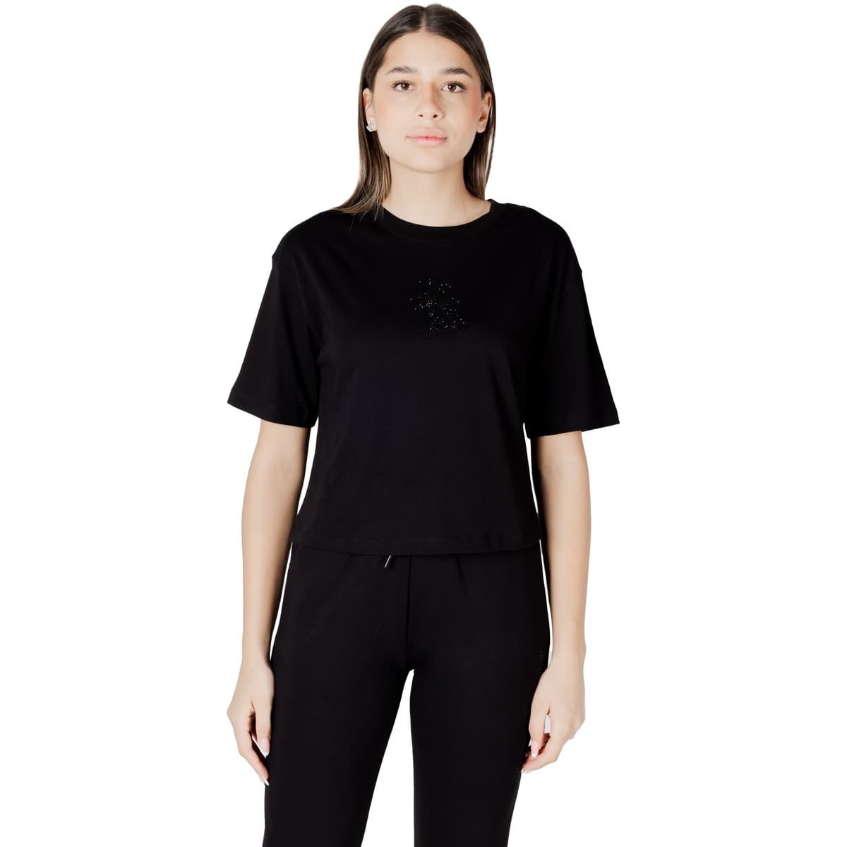 Women's T-Shirts EAX Black