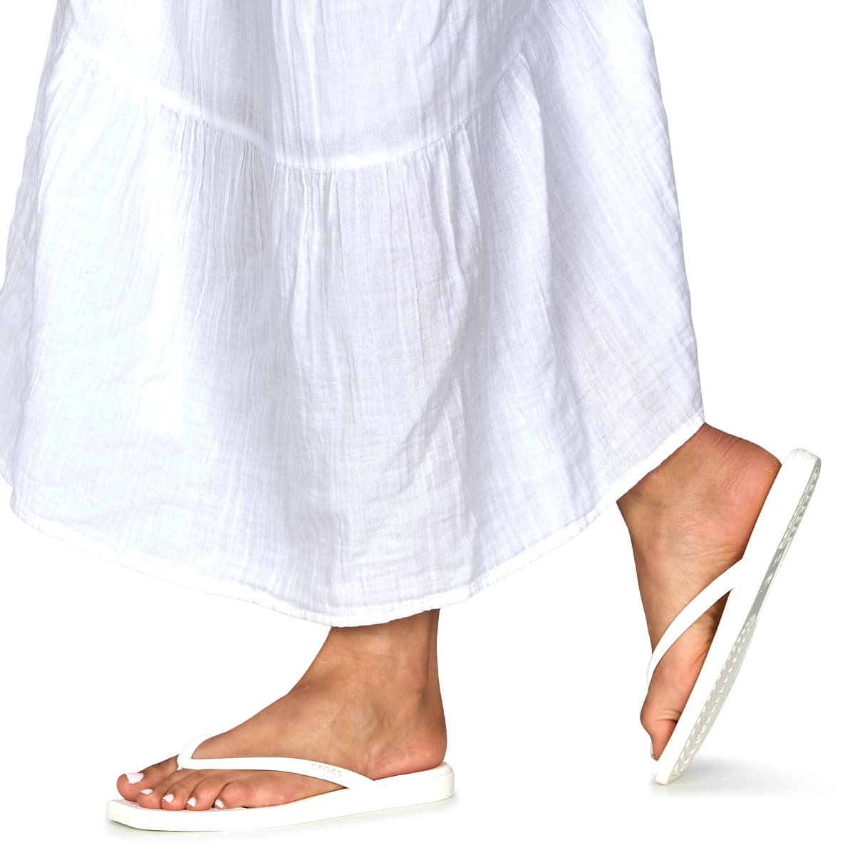 Women's Flip Flops Crocs White