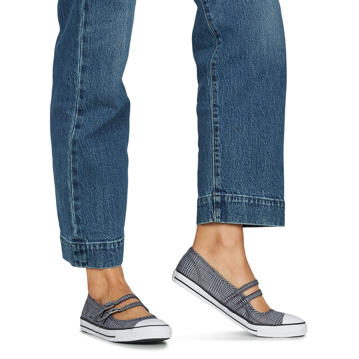 Women's Ballet Flats Converse Gray