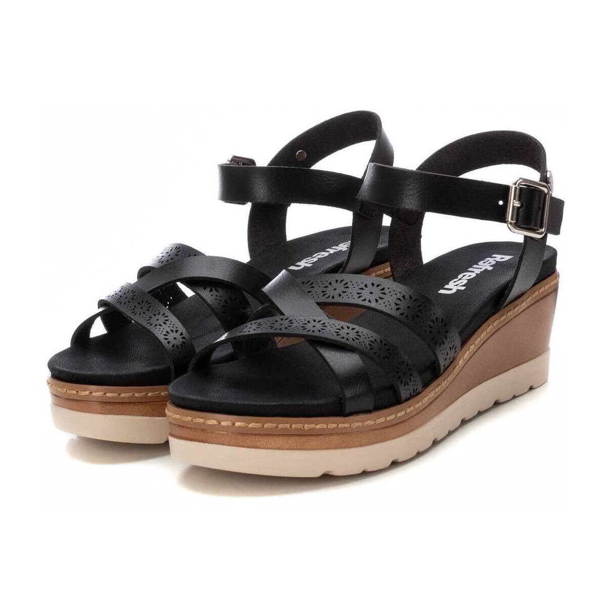 Women's Platforms Refresh Black