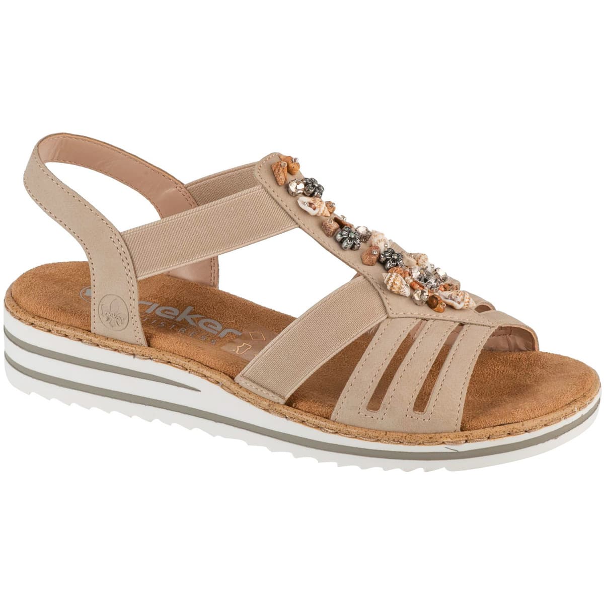 Women's Sandals Rieker Beige