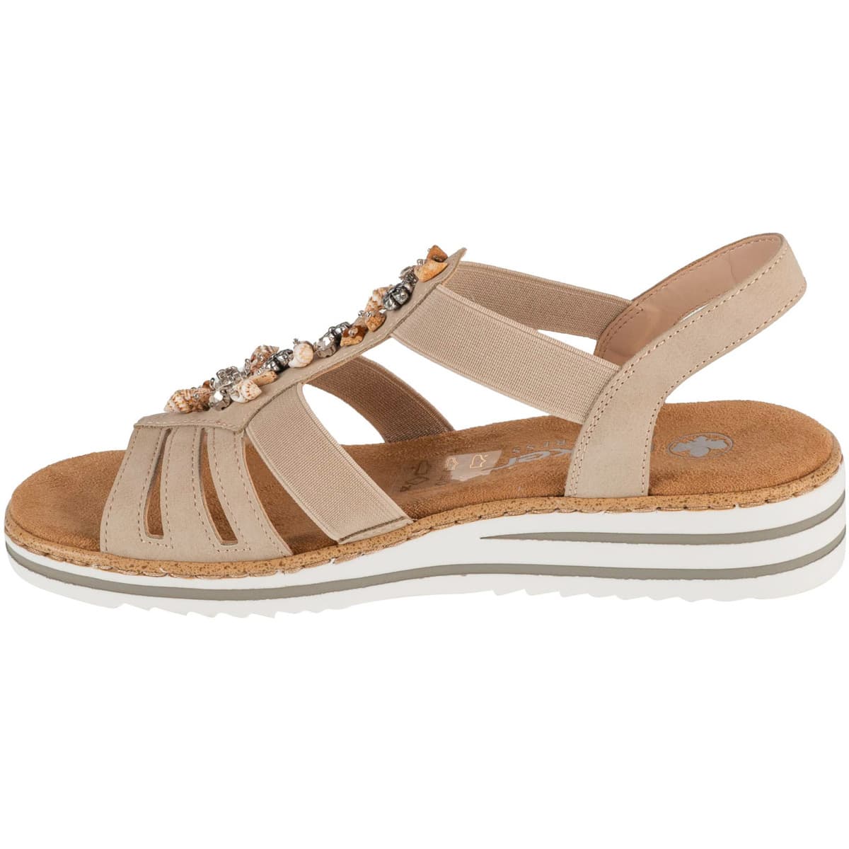 Women's Sports Sandals Rieker Beige