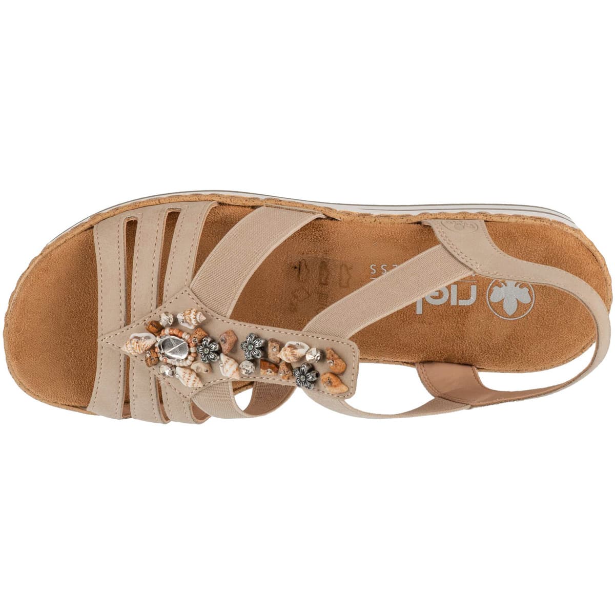 Women's Sports Sandals Rieker Beige