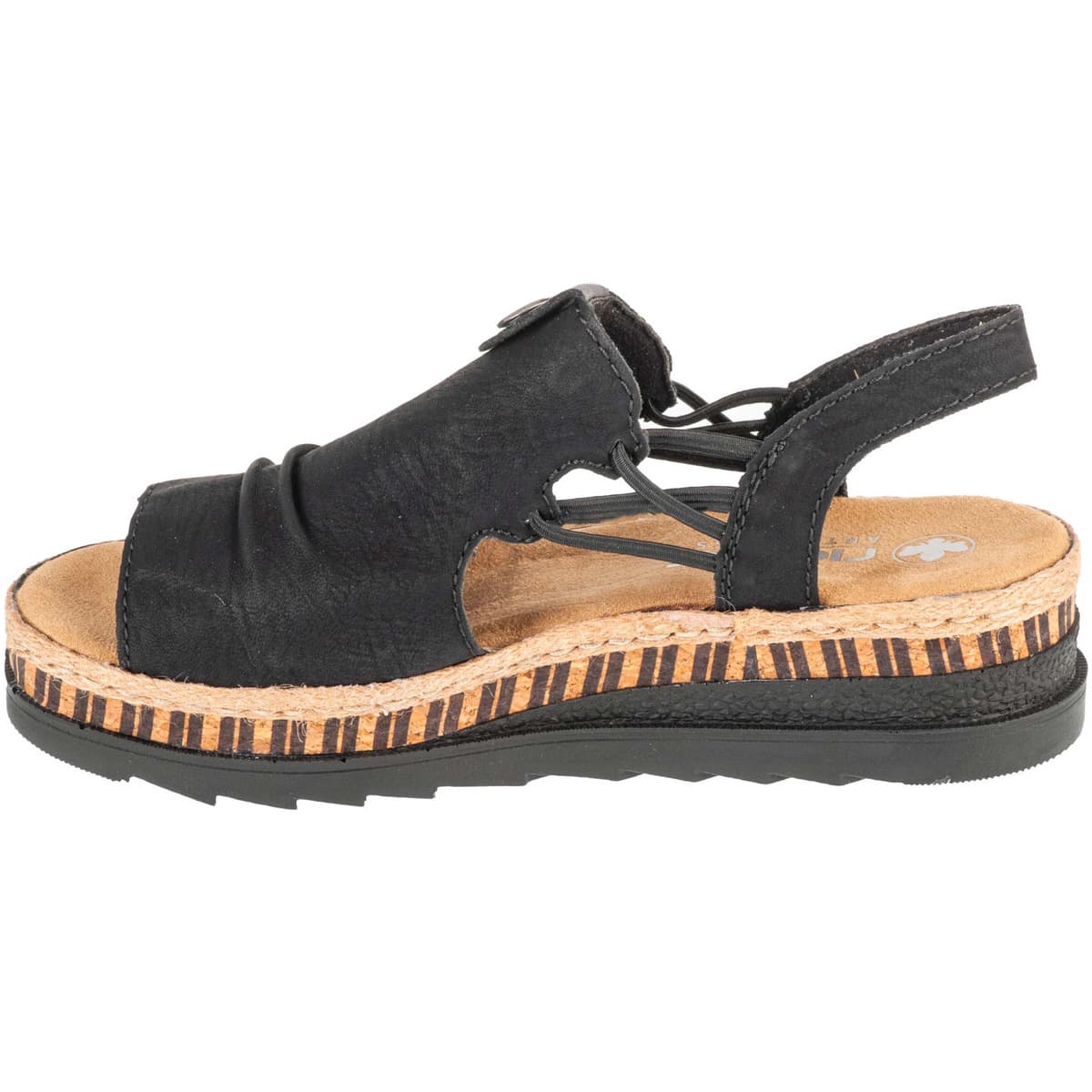 Women's Sports Sandals Rieker Black