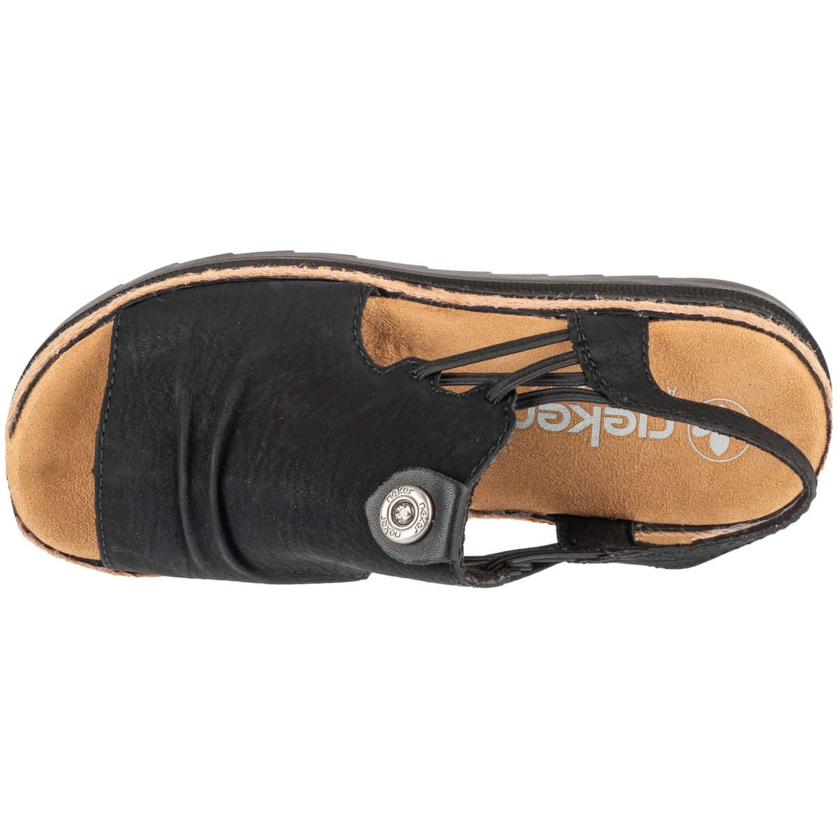 Women's Sports Sandals Rieker Black