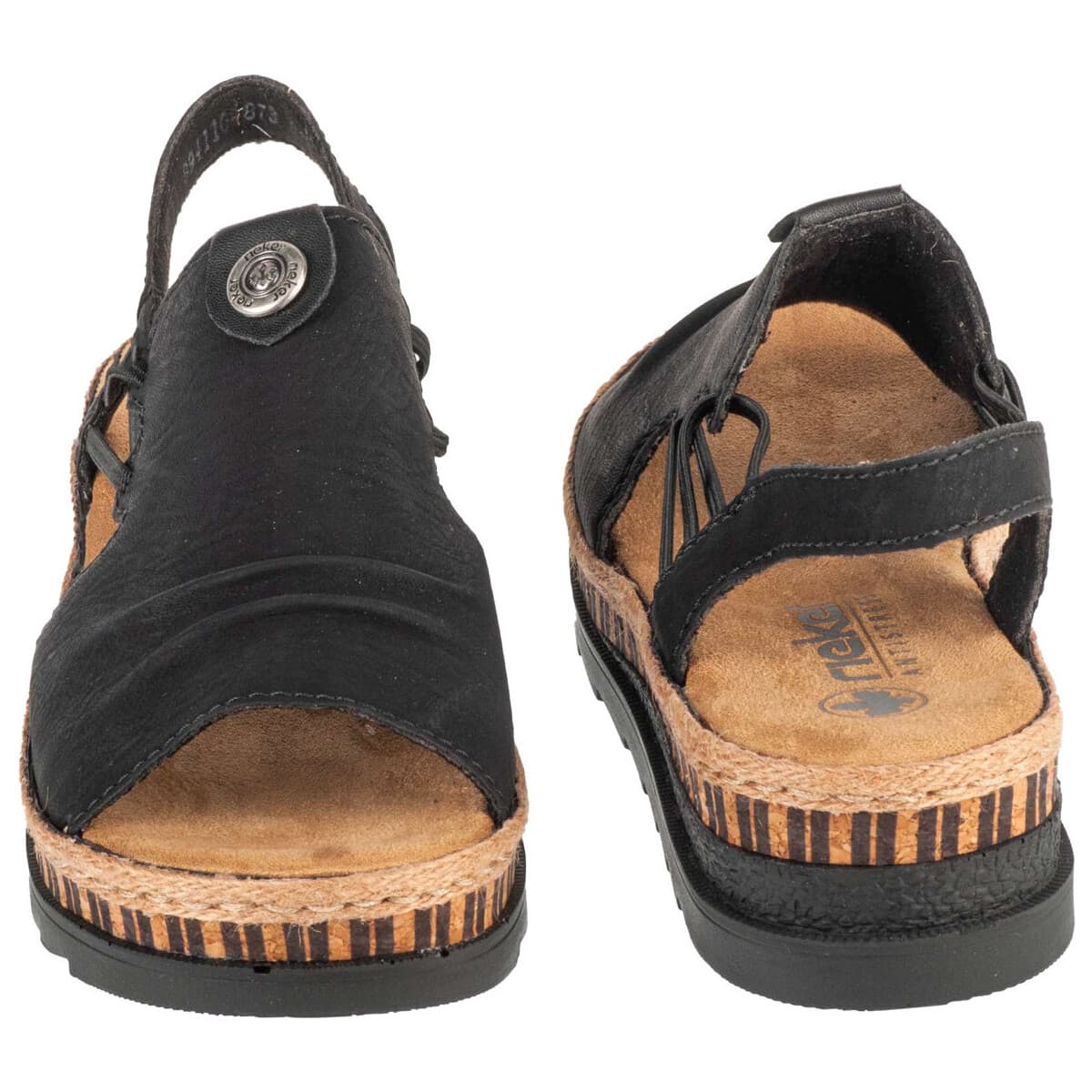 Women's Sports Sandals Rieker Black