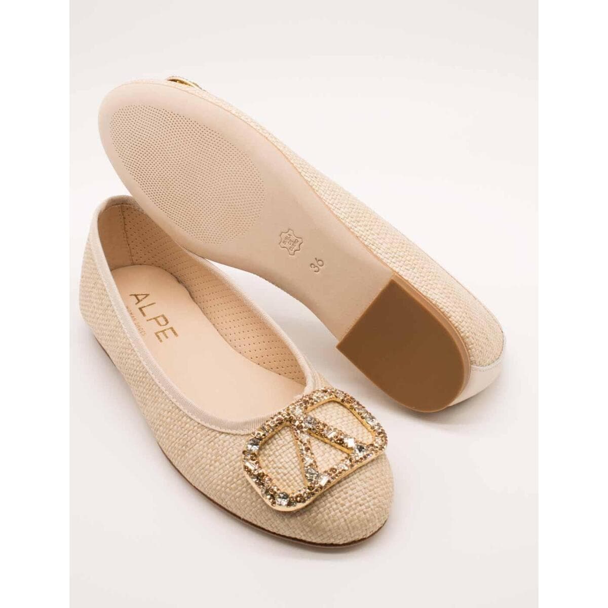 Women's Ballet Flats Alpe Beige