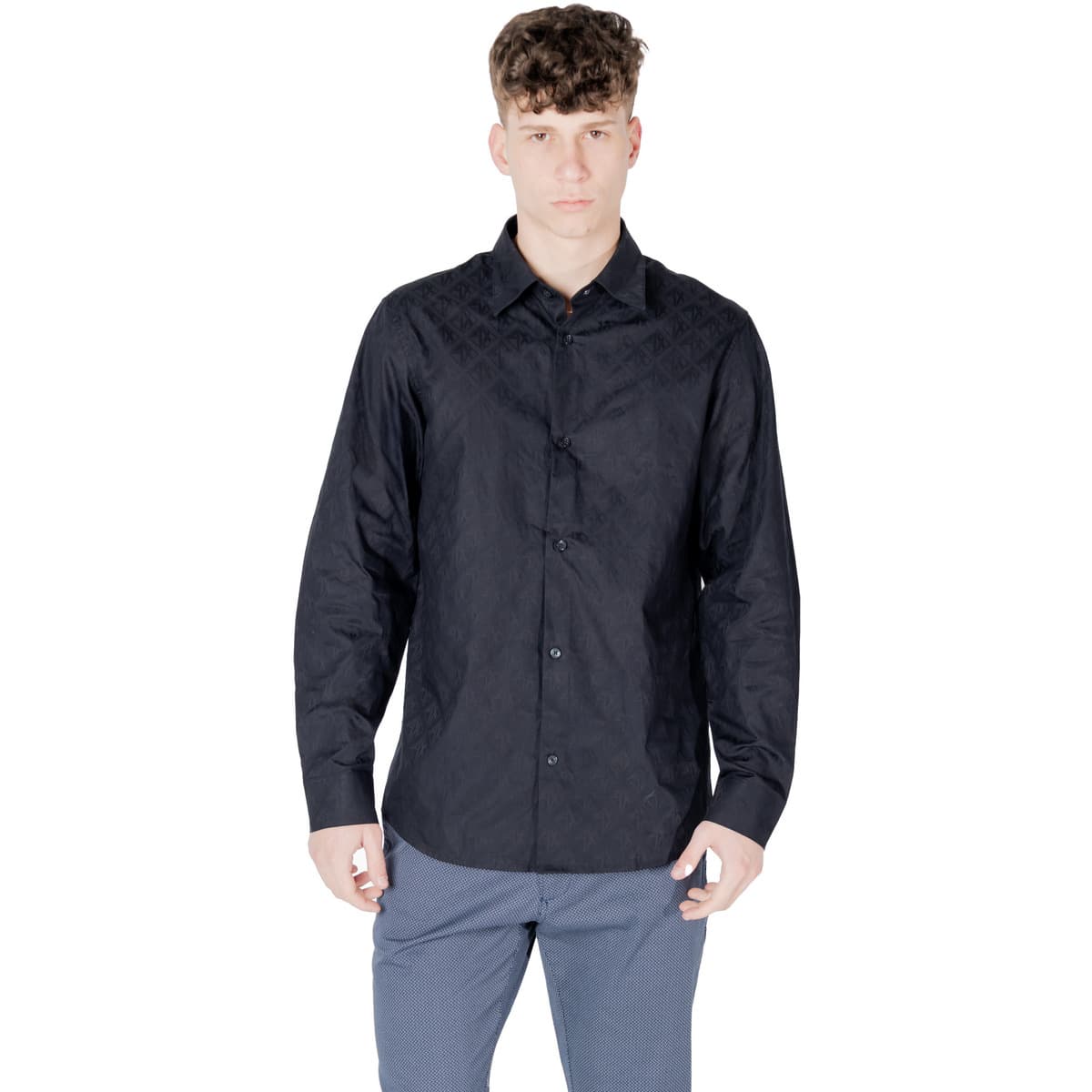 Men's Shirts EAX Blue