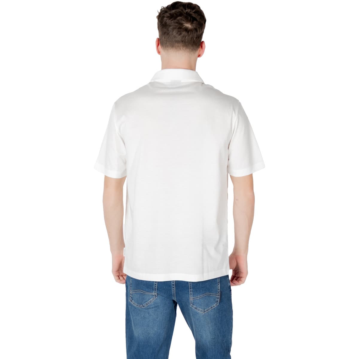 Men's Polo Shirts EAX White
