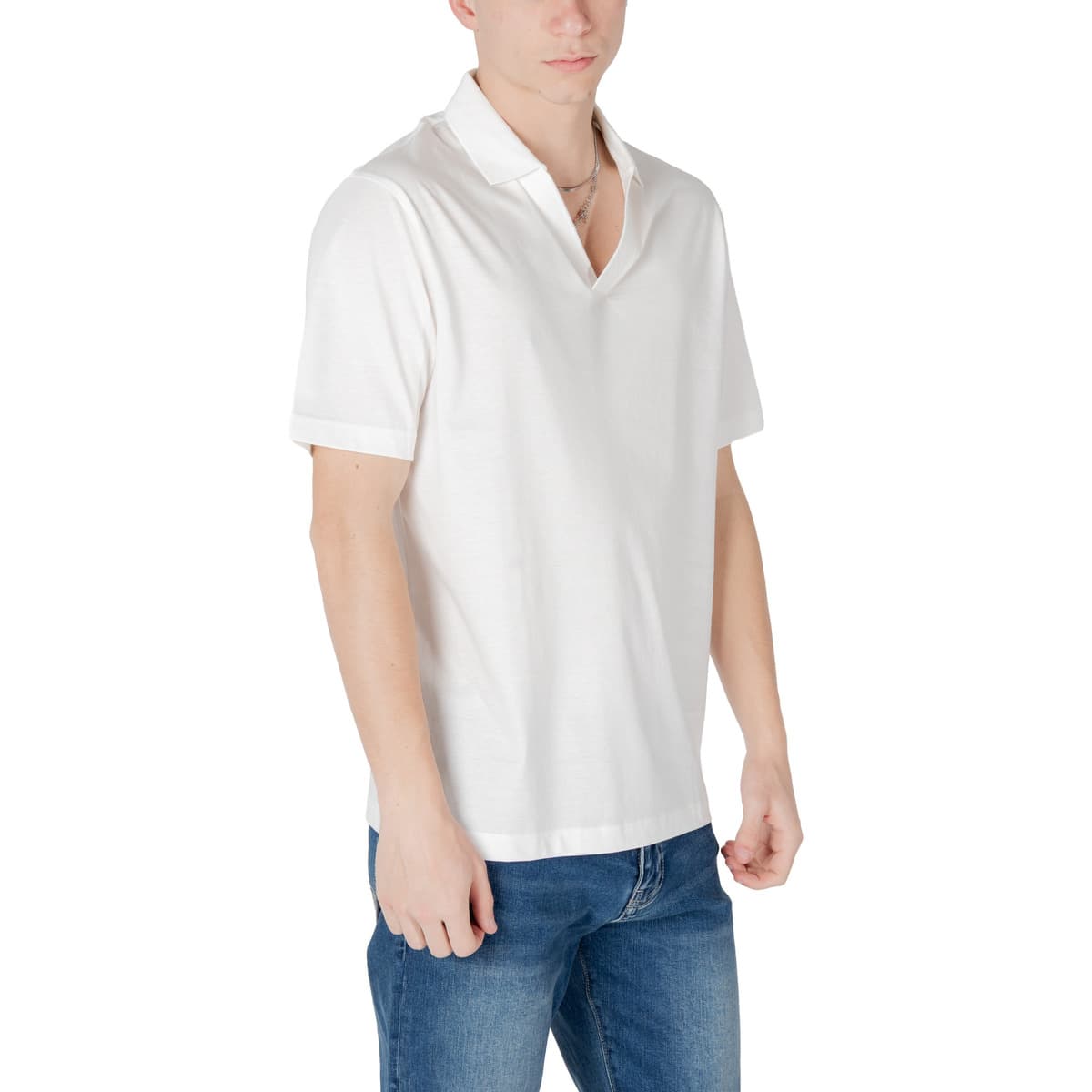Men's Polo Shirts EAX White