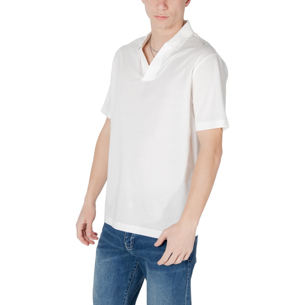 Men's Polo Shirts EAX White